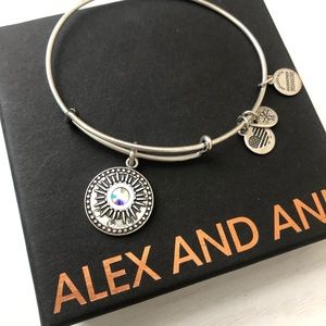 Alex and Ani Midnight Sun Silver Bracelet